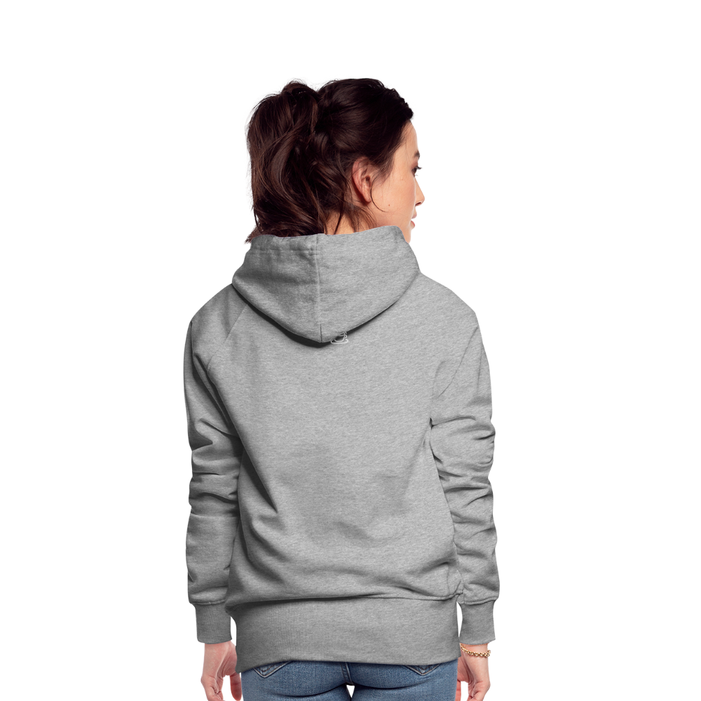 Frauen Premium Hoodie - Grau meliert