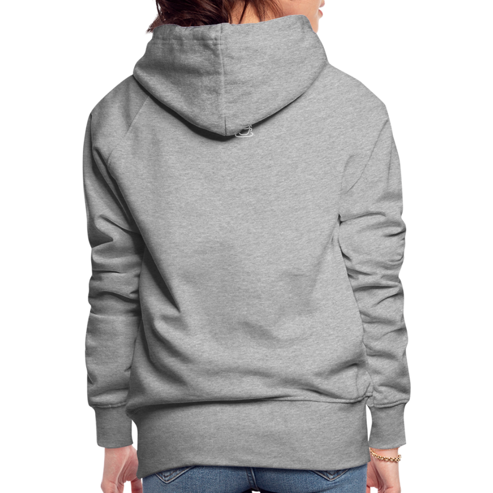 Frauen Premium Hoodie - Grau meliert