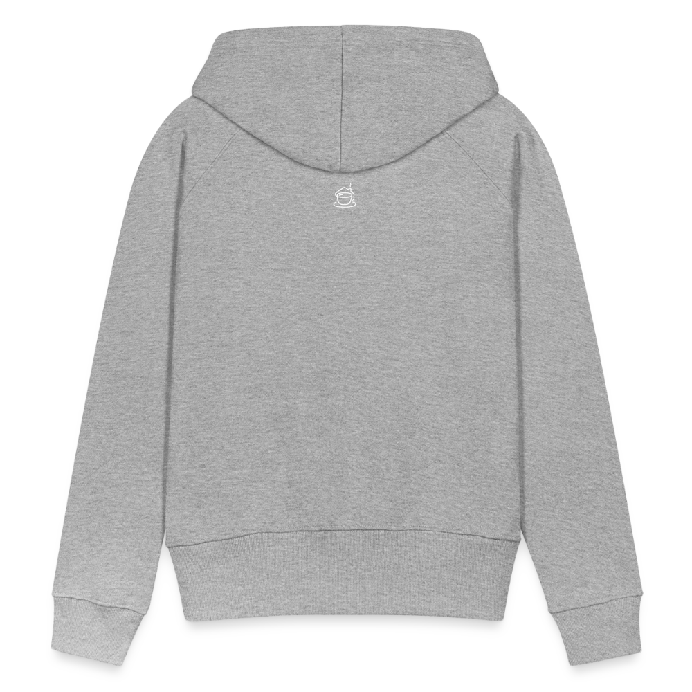 Frauen Premium Hoodie - Grau meliert
