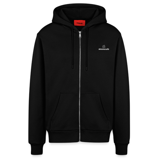 Organic Relaxed Kapuzenjacke Made in EU - SOLID BLACK